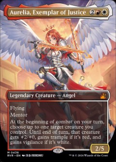 Aurelia, Exemplar of Justice Ravnica Remastered Anime Bordless